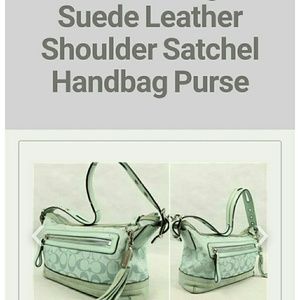 Authentic Coach Coach suede Purse.
